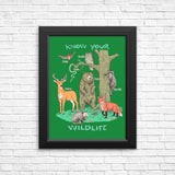 Know Your Wildlife - Posters & Prints