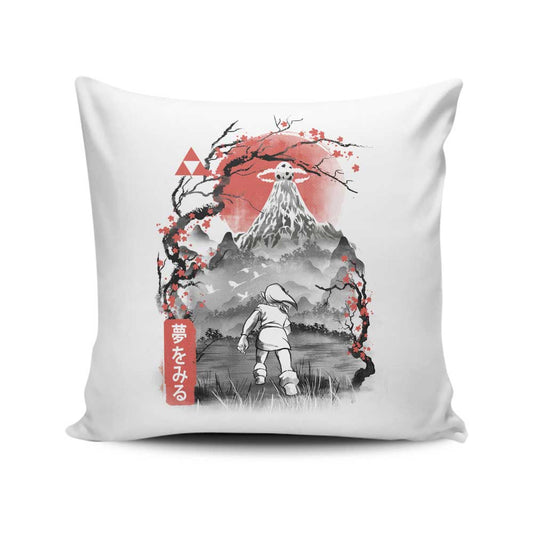 Koholint Sumi-e - Throw Pillow