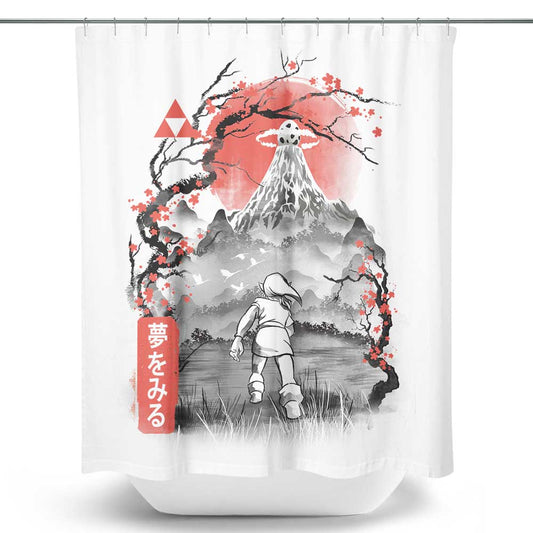 Koholint Sumi-e - Shower Curtain