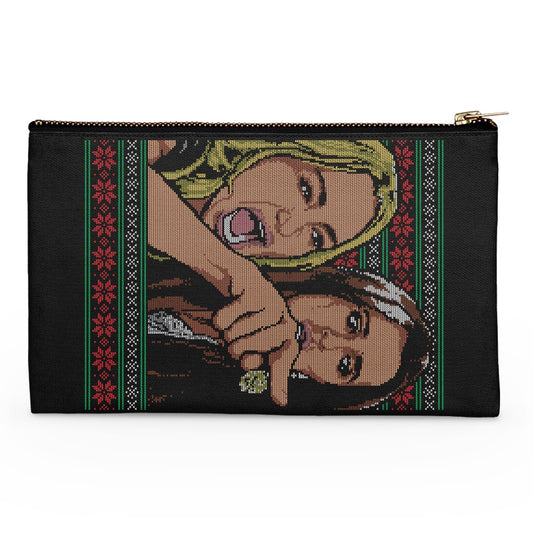 Ladies Yelling Sweater - Accessory Pouch