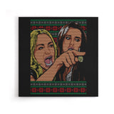 Ladies Yelling Sweater - Canvas Print