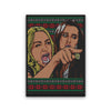 Ladies Yelling Sweater - Canvas Print