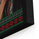 Ladies Yelling Sweater - Canvas Print