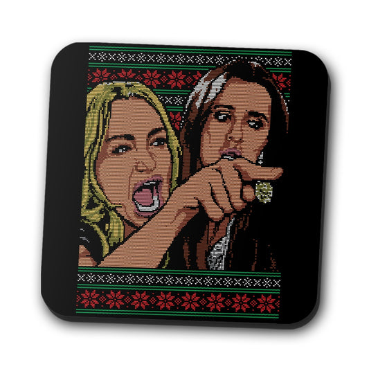 Ladies Yelling Sweater - Coasters