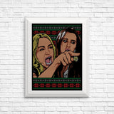Ladies Yelling Sweater - Posters & Prints