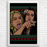 Ladies Yelling Sweater - Posters & Prints