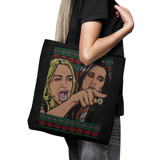 Ladies Yelling Sweater - Tote Bag