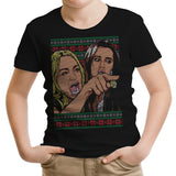 Ladies Yelling Sweater - Youth Apparel