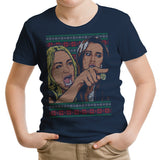 Ladies Yelling Sweater - Youth Apparel