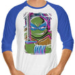 Leo Glitch - 3/4 Sleeve Raglan T-Shirt
