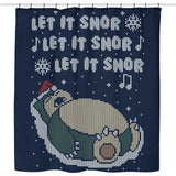 Let it Snor - Shower Curtain