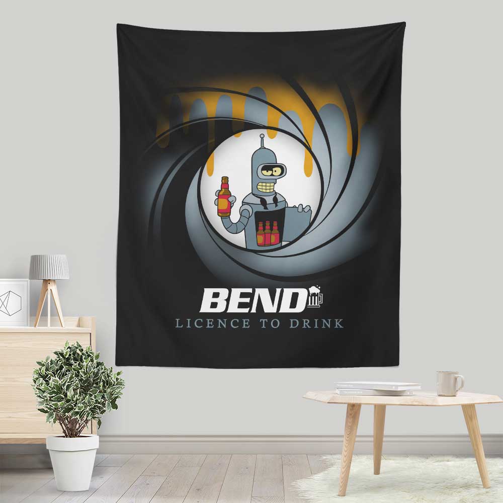 Licensed to Drink - Wall Tapestry