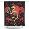 Lion Fossil - Shower Curtain
