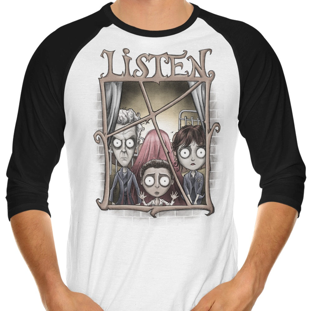 Listen - 3/4 Sleeve Raglan T-Shirt
