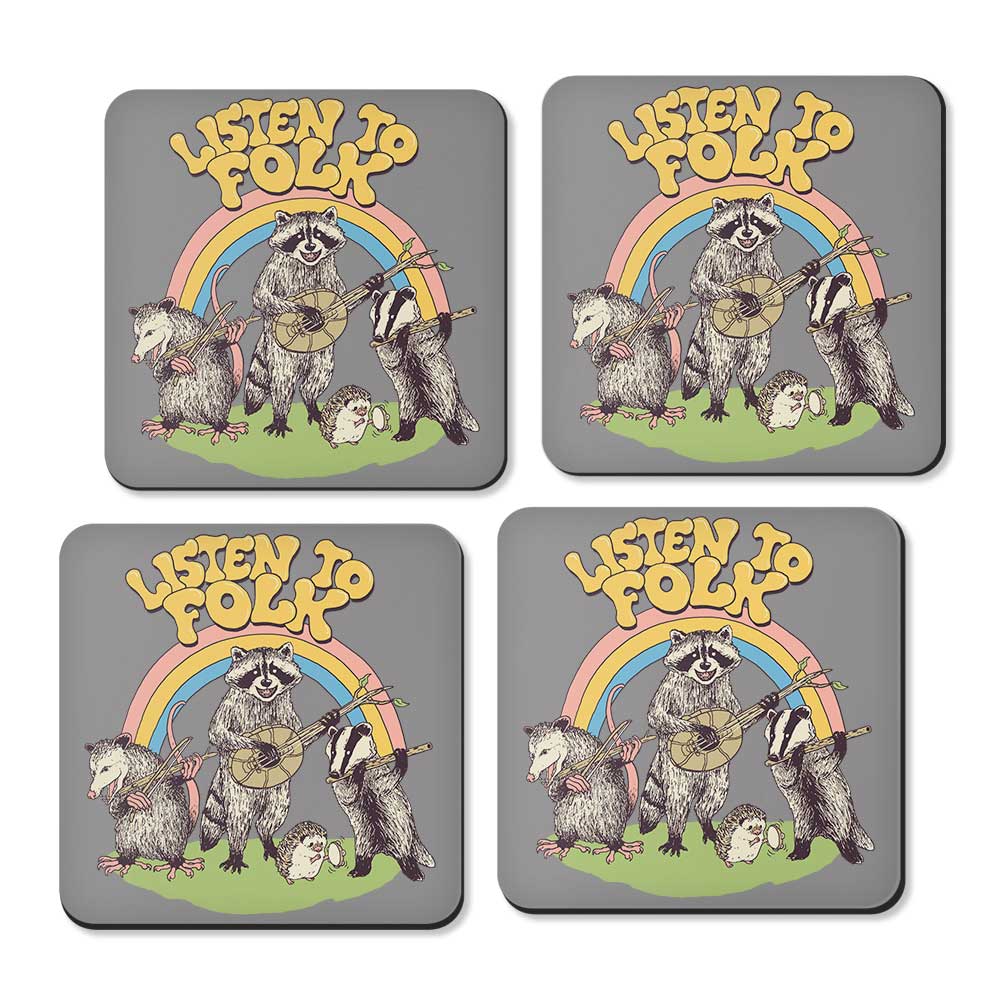Listen to Folk - Coasters