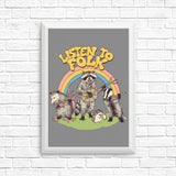 Listen to Folk - Posters & Prints