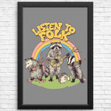 Listen to Folk - Posters & Prints