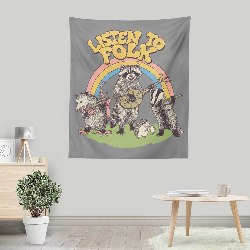 Listen to Folk - Wall Tapestry