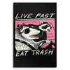 Live Fast, Eat Trash - Metal Print