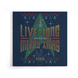 Live Long Ugly Sweater - Canvas Print
