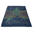 Live Long Ugly Sweater - Fleece Blanket