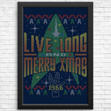 Live Long Ugly Sweater - Posters & Prints