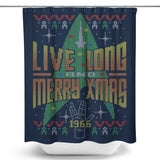 Live Long Ugly Sweater - Shower Curtain