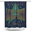 Live Long Ugly Sweater - Shower Curtain