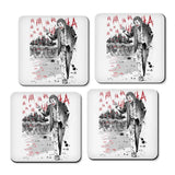 Lone Comedian and Cubs - Coasters