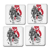 Lone Hunter and Cup - Coasters