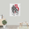 Lone Hunter and Cup - Wall Tapestry