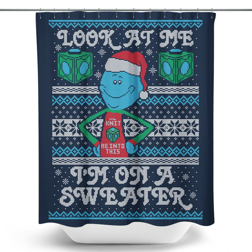 Look at Me Sweater - Shower Curtain
