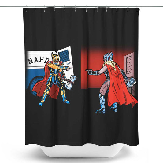 Love and Pointer - Shower Curtain