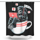Love Death Coffee - Shower Curtain