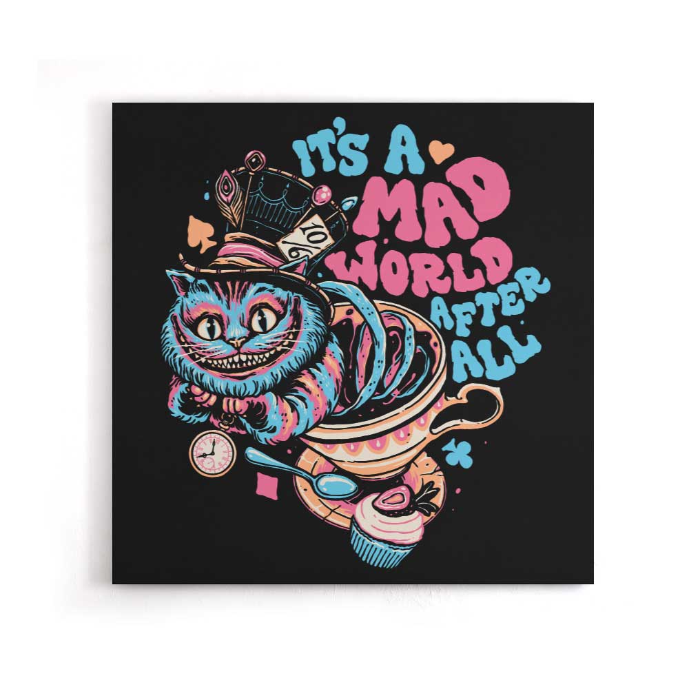 Mad World Cat - Canvas Print
