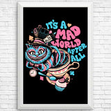 Mad World Cat - Posters & Prints