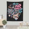 Mad World Cat - Wall Tapestry