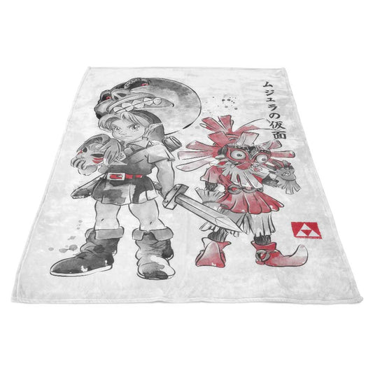 Majora's Sumi-e - Fleece Blanket