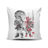 Majora's Sumi-e - Throw Pillow