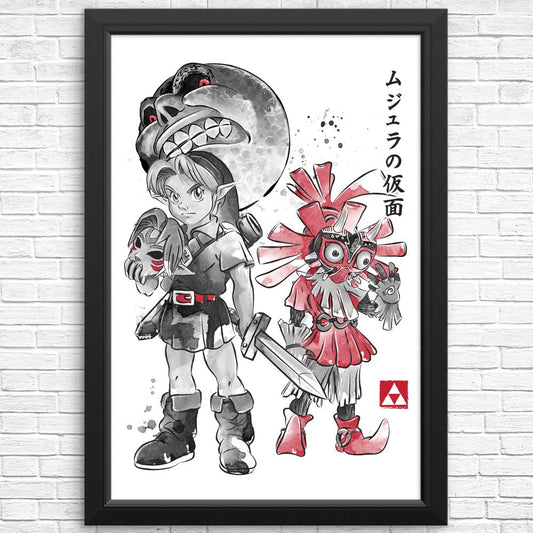 Majora's Sumi-e - Posters & Prints