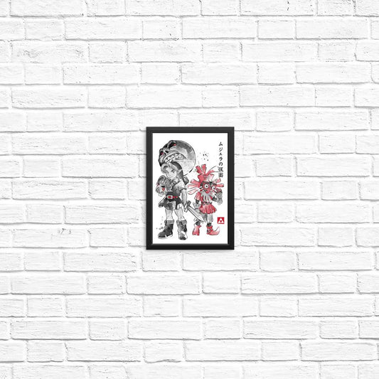 Majora's Sumi-e - Posters & Prints