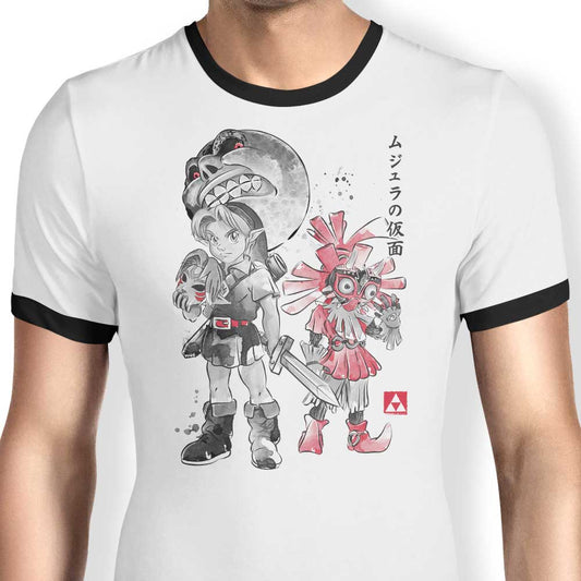 Majora's Sumi-e - Ringer T-Shirt