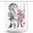 Majora's Sumi-e - Shower Curtain