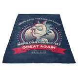 Make Dimension C-137 Great Again - Fleece Blanket