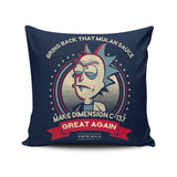 Make Dimension C-137 Great Again - Throw Pillow