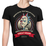 Make Dimension C-137 Great Again - Women's Apparel