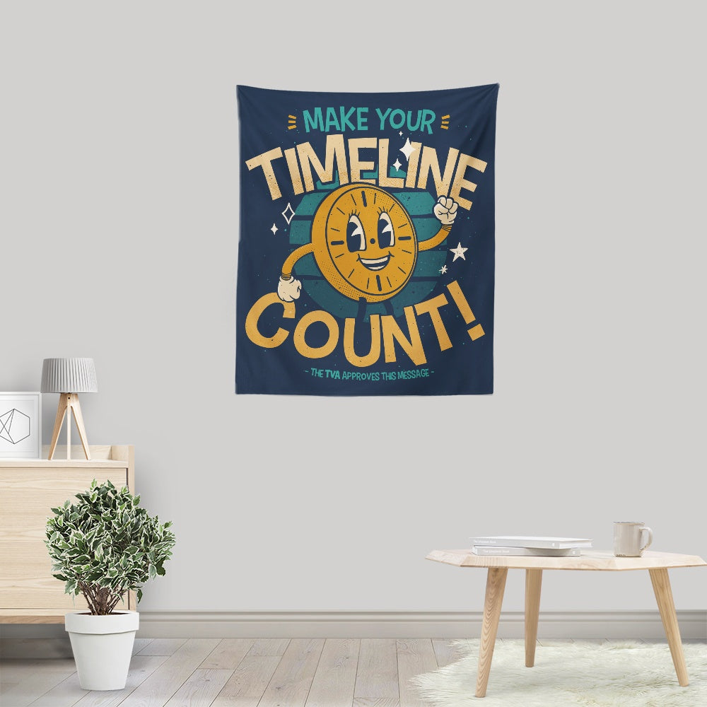 Make Your Timeline Count - Wall Tapestry