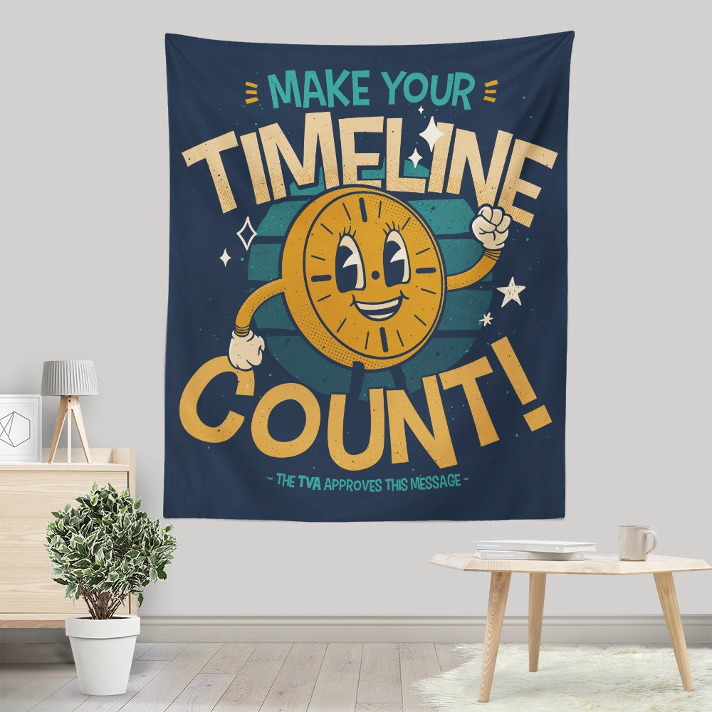 Make Your Timeline Count - Wall Tapestry