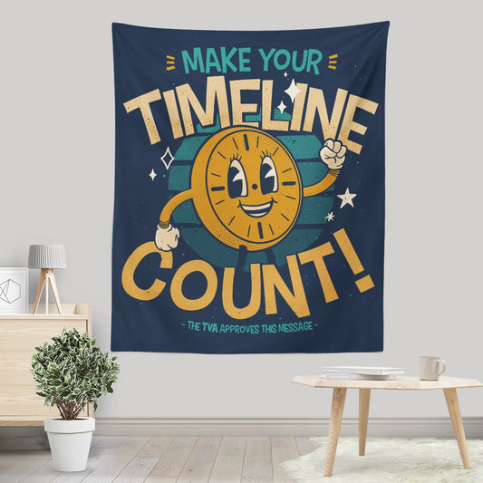 Make Your Timeline Count - Wall Tapestry