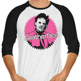 Malibu Chainsaw - 3/4 Sleeve Raglan T-Shirt